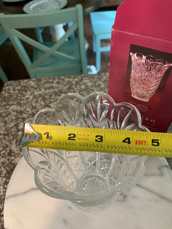 ヴィンテージ インペリアル クリスタル花瓶 | 24% 鉛ガラス