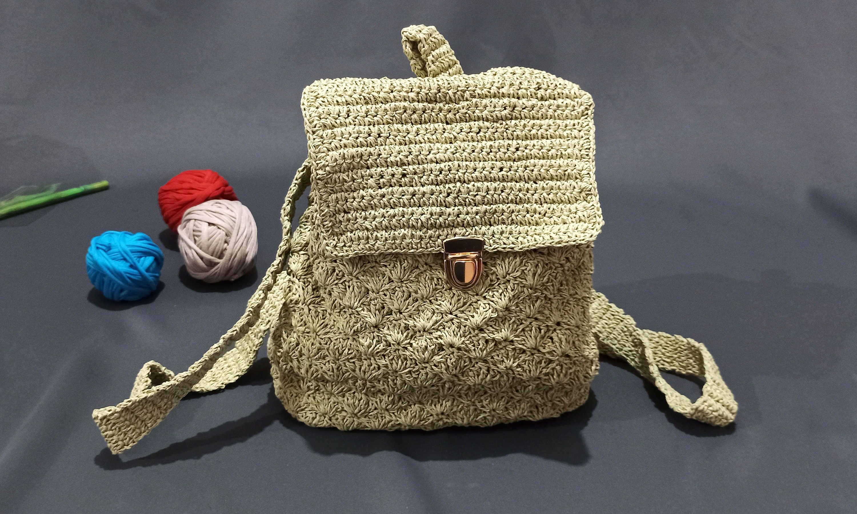 Hanfetch Yarn Storage and Knitting Backpack Large Size With
