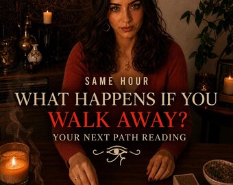 Same Hour If You Walk Away Reading, Their Reaction and Your Next Chapter Love Tarot