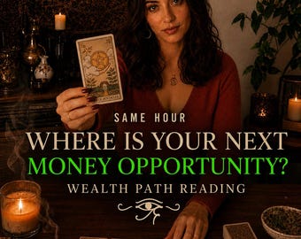 Same Hour Money Opportunity Reading, Wealth Path and Career Finance Tarot