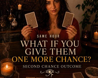 Same Hour One More Chance Reading, Second Chance Love Tarot and Relationship Outcome