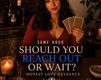 Same Hour Should I Reach Out or Wait Tarot Reading, Contact Decision Love Guidance