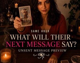 Same Hour Next Message Reading, What Will They Say, Unsent Love Message Tarot