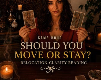 Same Hour Move or Stay Reading, Relocation Decision and Life Path Tarot