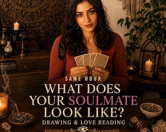 Same Hour Soulmate Drawing and Love Reading, Future Partner Sketch, Psychic Tarot
