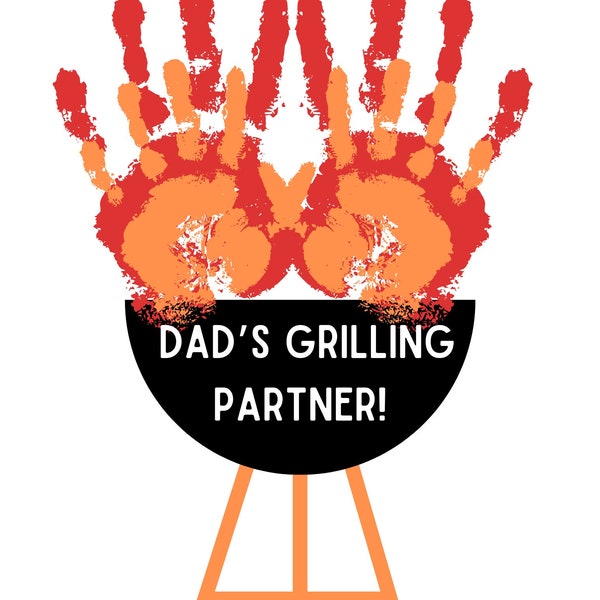 Father’s Day “Dad’s Grilling Partner” Handprint Gift