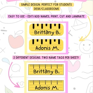Ruler Name Tags (Editable Version)