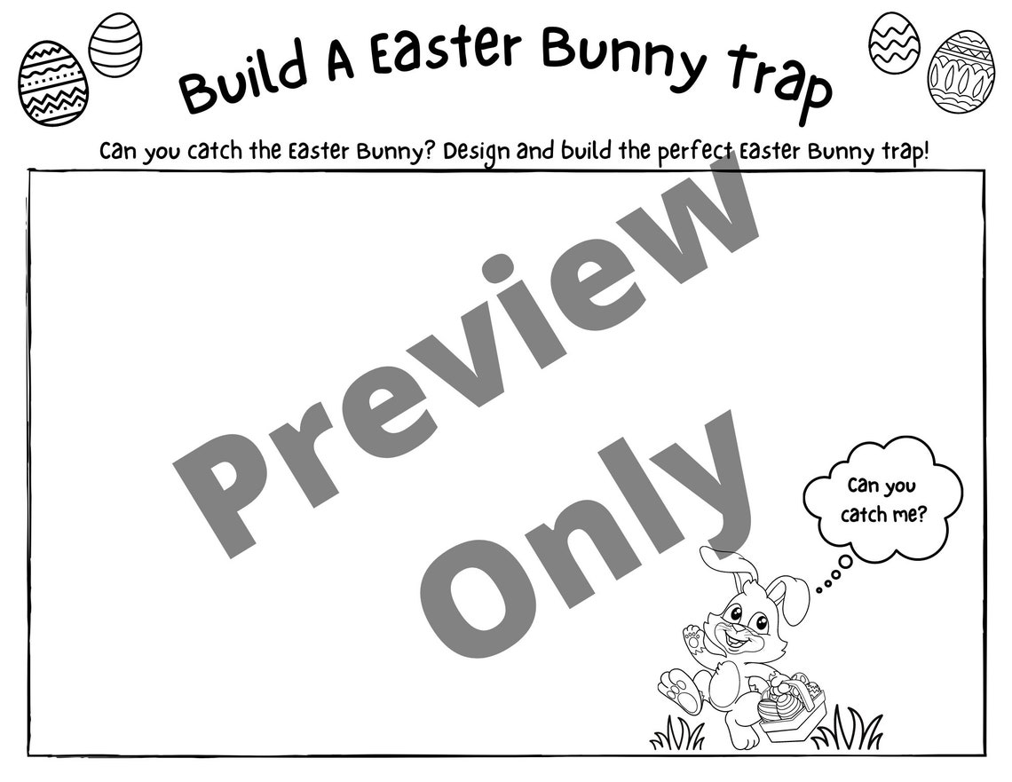 How to Catch the Easter Bunny Activity Etsy