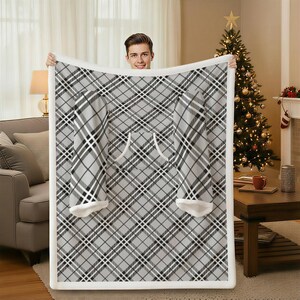 Casteria Customs – Manta acogedora y cómoda con estampado integral y mangas imagen 2