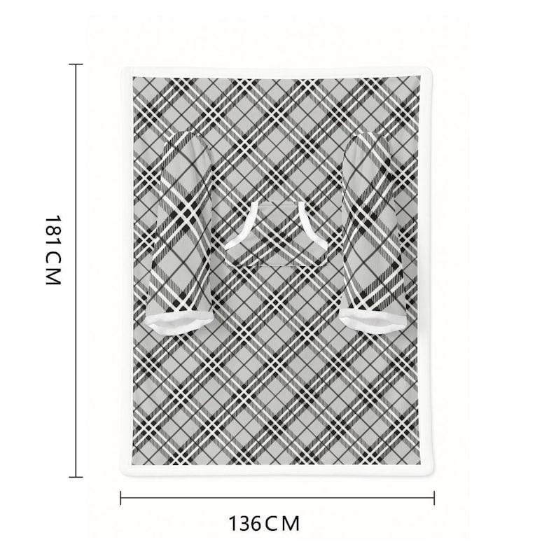 Casteria Customs – Manta acogedora y cómoda con estampado integral y mangas imagen 3