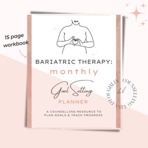 Bariatric Monthly Goal Setting Planner
