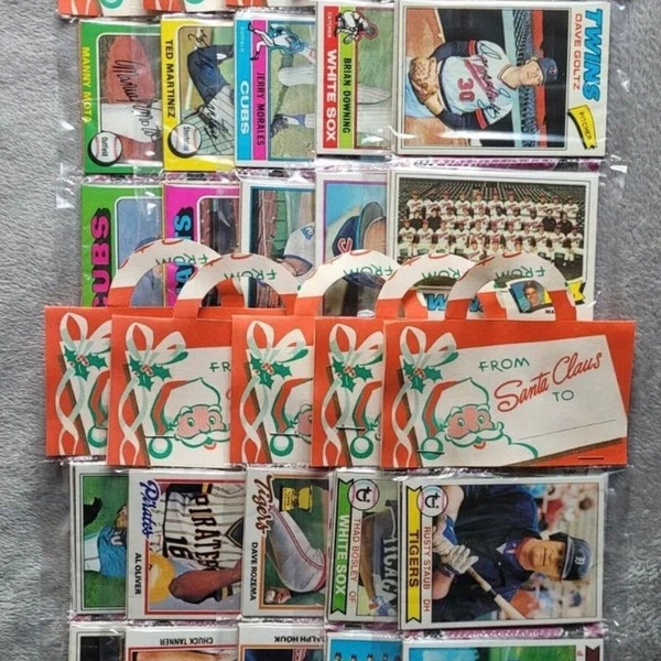 Vintage Topps Holiday Rack Packs  1977, 1978, 1979