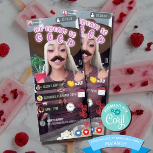 Ice Cream so Good Birthday Invitation - NPC Steaming - Pinkydoll