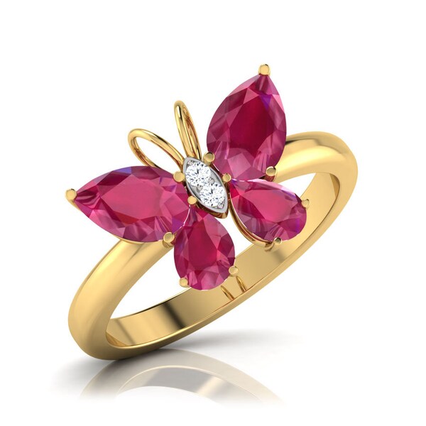 Butterfly Cut Gemstone Etsy