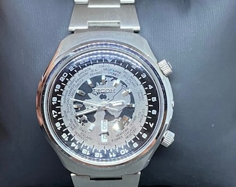 Vintage Ricoh World Time Automatic 21 Jewels Japan Men's Watch