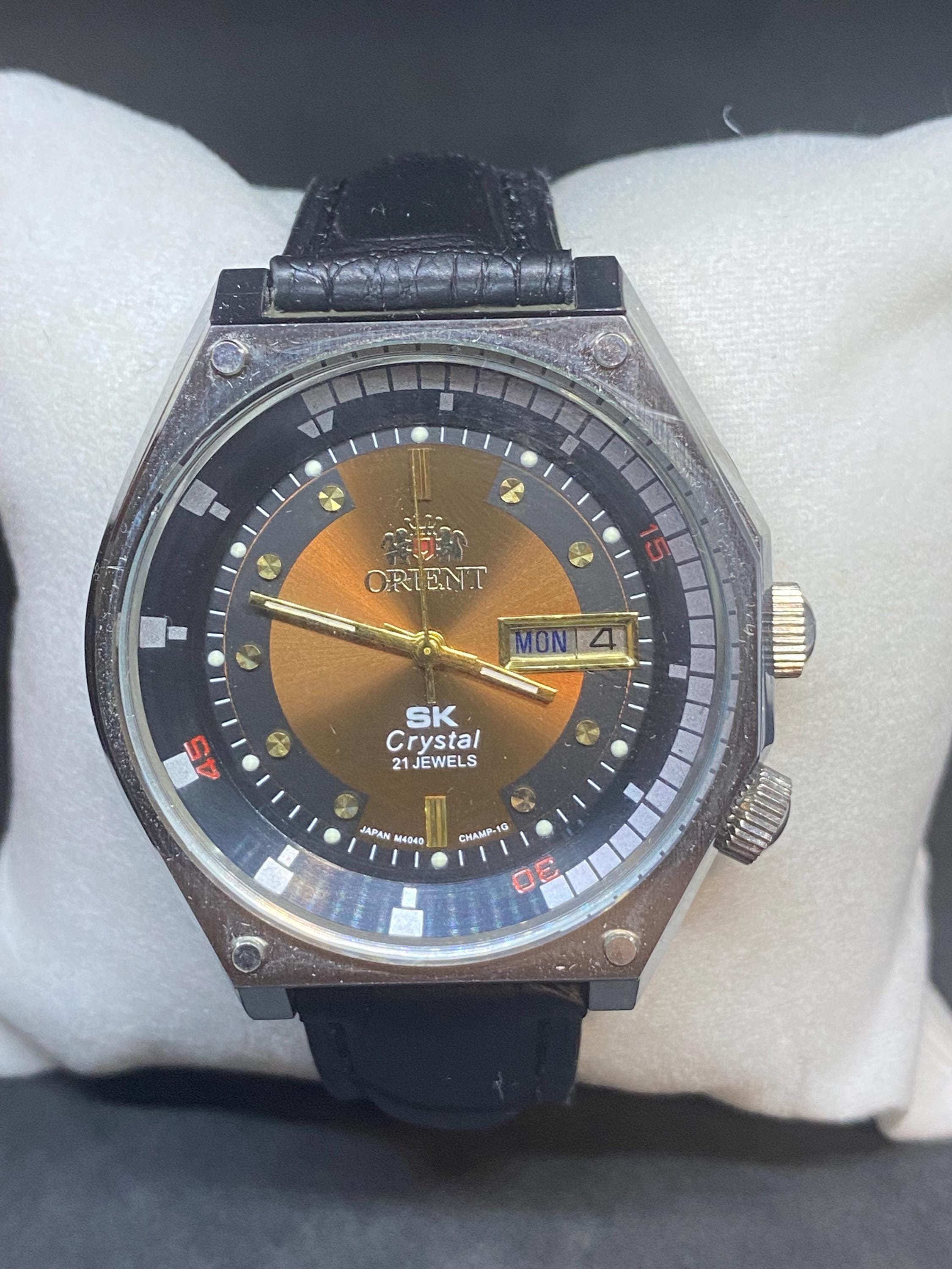 Vintage ORIENT SK Crystal 21 Jewels Automatic Day/date Watch - Etsy