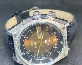 Vintage ORIENT SK Crystal 21 Jewels Automatic Day/date Watch - Etsy