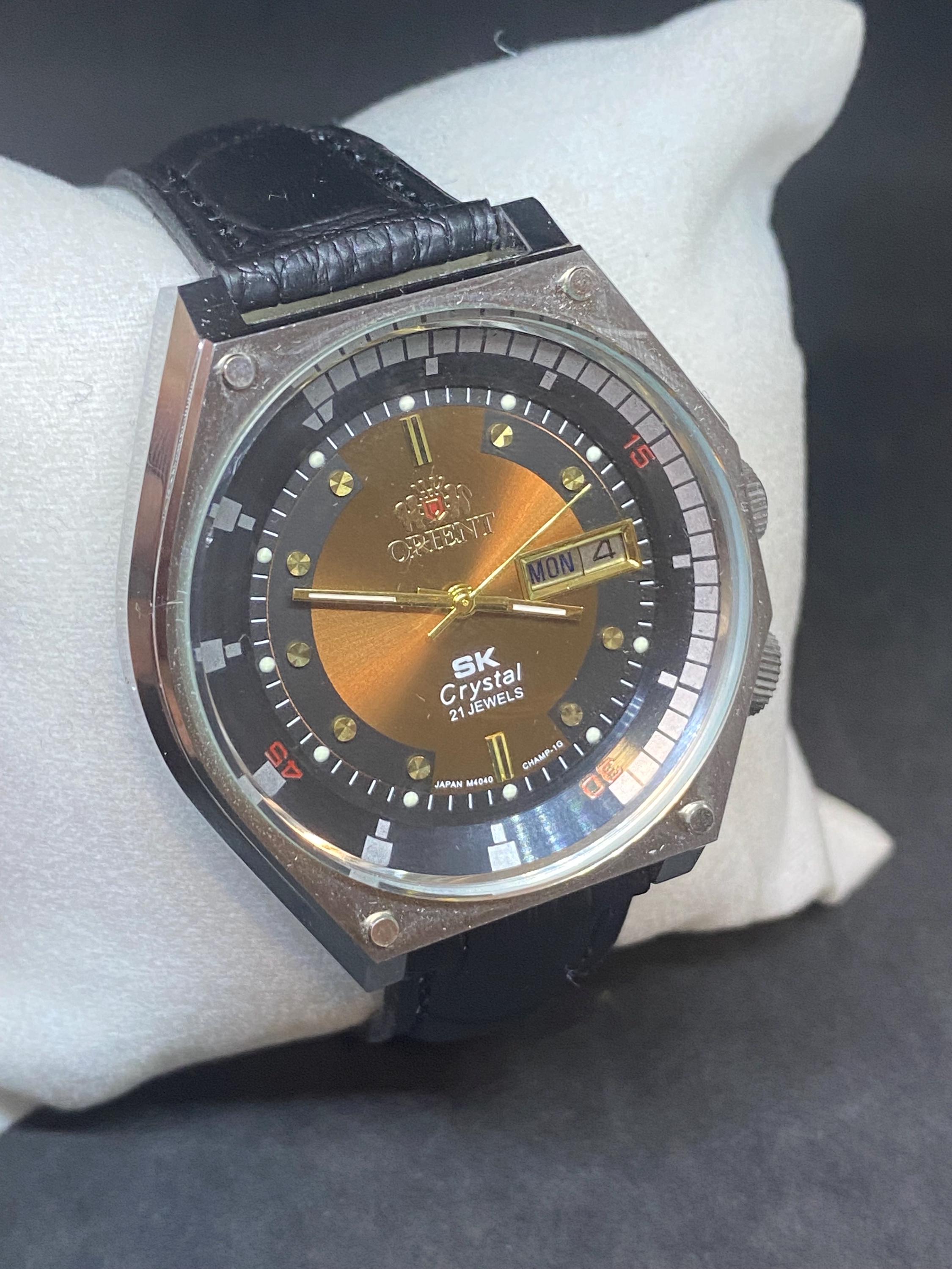 Vintage ORIENT SK Crystal 21 Jewels Automatic Day/date Watch - Etsy