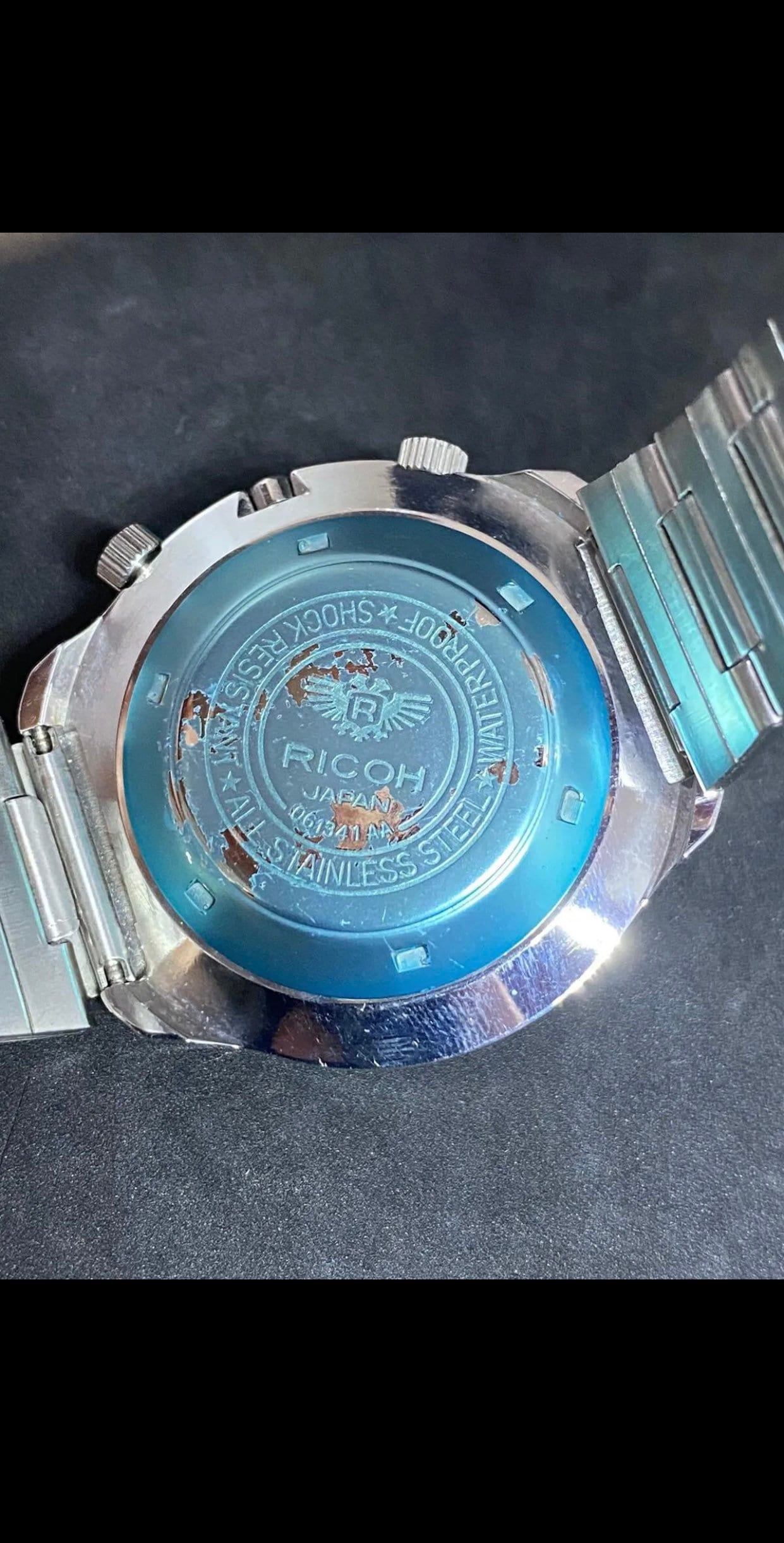 Vintage Ricoh World Time Automatic 21 Jewels Japan Men's Watch
