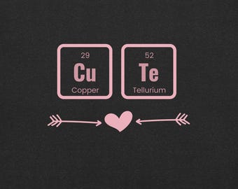 Camiseta divertida y adorable / Camiseta con los elementos de la tabla periódica / Camiseta con humor científico / Regalo para frikis / Camiseta gráfica unisex