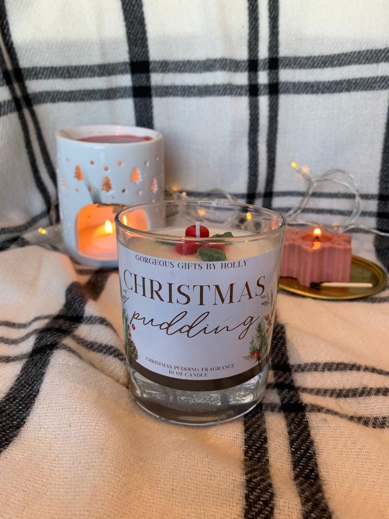 Christmas Pudding Candle Christmas Cake Xmas Pud Figgy Etsy UK