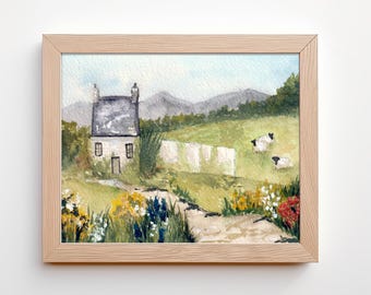 Irish Farmstead: Original Watercolor Art Print