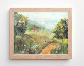 Irish Tranquility: Original Watercolor Art Print