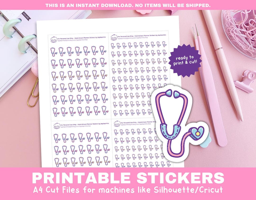 Doctor’s Appointment Stickers | Medical and Health Planner Stickers ...