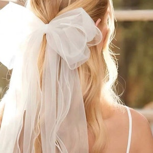 bow veil wedding veil alternatives bridal accessories