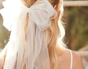 bow veil wedding veil alternatives bridal accessories