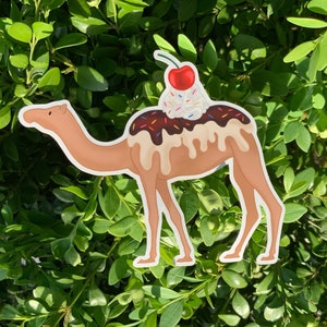 Ice Cream Sundae Camel Vinyl Adesivo