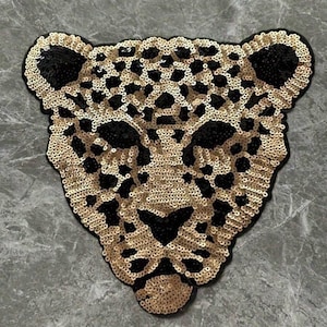 Leopard Embroidery Cloth Transfer, Animal Embroidery, Appliques, Iron On Appliques