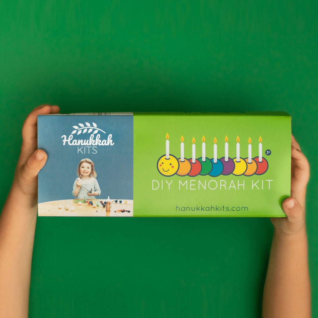DIY Hanukkah Craft Kit. Menorah Craft Kit. Chanukah Gift for Etsy Canada