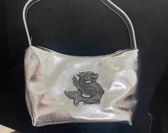 Y2k Handmade Dragon Bag,Y2k Vintage Armpit Bag,Super Cute Y2K Style Vintage Bag,Punk Tote Bag,Trendy Tote Bag,Y2K Punk Bag,
