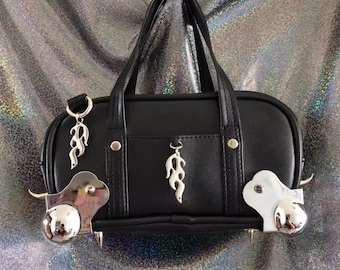 Unique Design Flame Pattern, Y2K Cool Hottie Retro Handbag,Y2k Vintage Bag,New Style And Versatile Shoulder Bag,