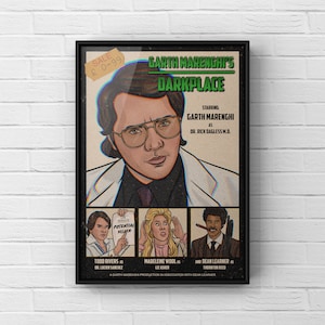 Garth Marenghi’s Dark Place Poster | Retro Style TV-Serie Poster | Kultige UK Komödie