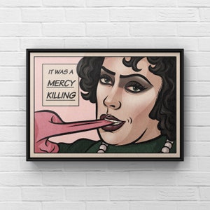 Frank N Furter Pop Art Print | Rocky Horror Poster | Cult Movie Wall Art | A4 A3 A2 Poster