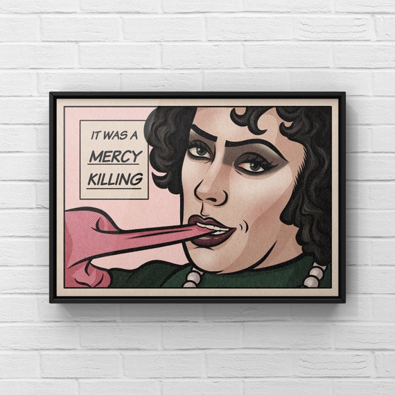 Frank N Furter Pop Art Print | Rocky Horror Poster | Cult Movie Wall Art | A4 A3 A2 A1 Poster | UNFRAMED