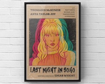 映画『ラストナイト・イン・ソーホー』のポスター - Etsy 日本