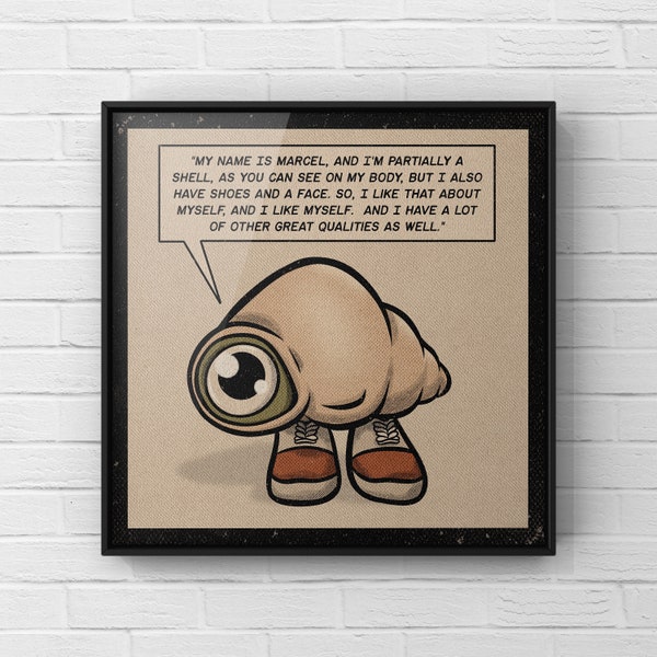 Marcel The Shell With Shoes On Art Print | Movie Poster | Retro Wall Art