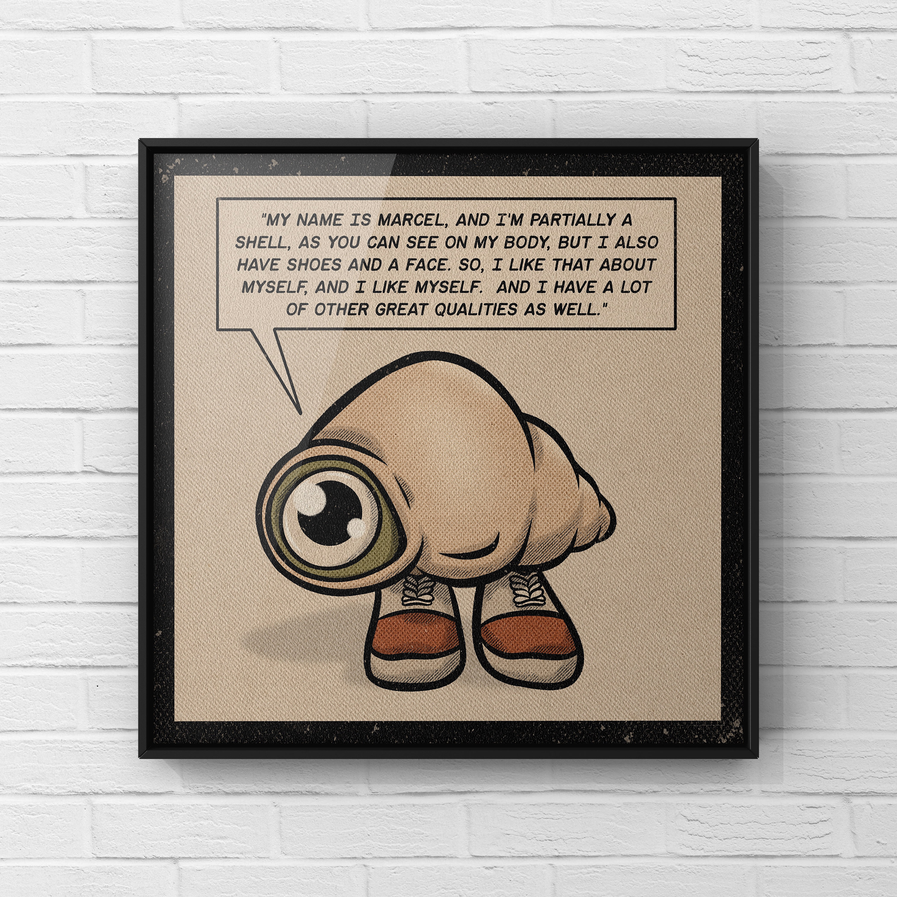 Marcel the Shell With Shoes on Art Print | Movie Poster