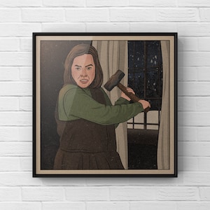 Annie Wilkes Retro Print | Misery Art | 90s Horror Movie Poster | Kathy Bates Portrait | UNFRAMED