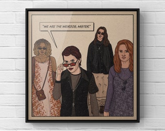 We Are The Weirdos Mister Print / The Craft Retro Style Art / Poster horror anni '90