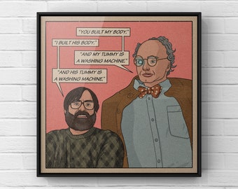 Brian and Charles Print | British Comedy Movie Poster | Retro Wall Art | David Earl | Charles Petrescu