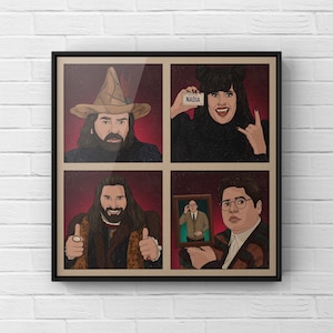 What We Do In The Shadows Print | Cult TV Comedy Poster | Retro Style Wall Art