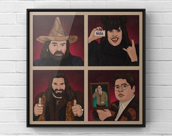 What We Do In The Shadows Print | Cult TV Comedy Poster | Retro Style Wall Art