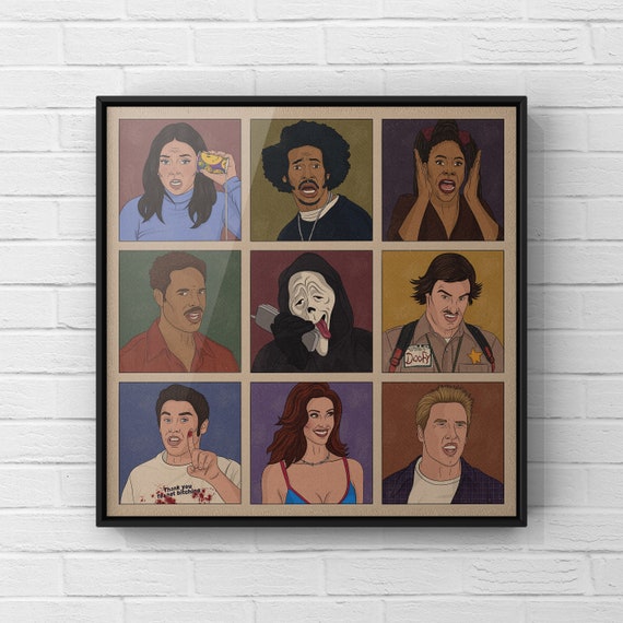 Scary Movie Print | Horror Comedy Movie Poster | 00s Movie Art | Retro Wall Art