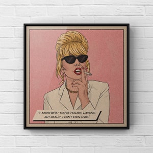 Patsy Stone Retro-Style Print | Absolutely Fabulous Poster | 90s British TV Comedy