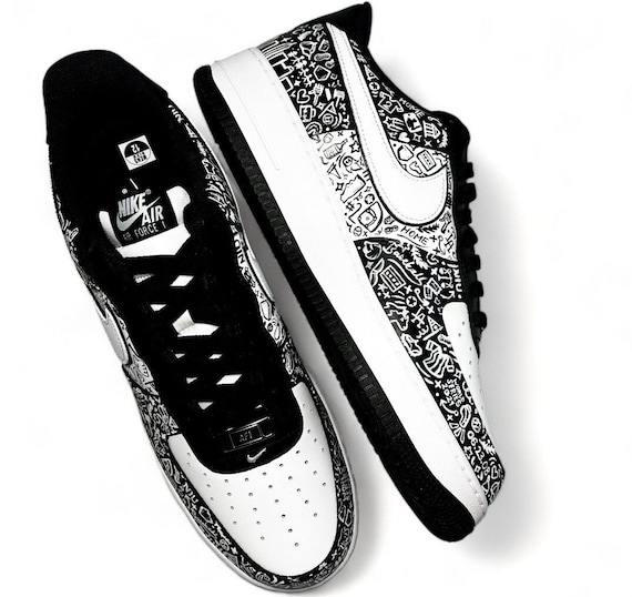 black air force scribble