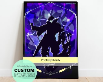 Custom Omen Valorant Player Card Poster | 11x17” Print | Personalized Valorant Print | Personalized Gift for Her, Him, Friends, and Family.